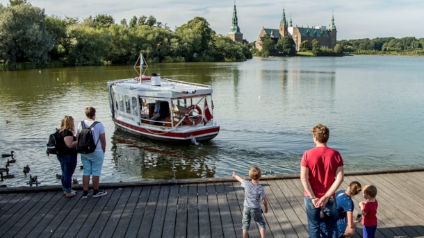 The Little Ferry M/F Frederiksborg on The Castle Lake 