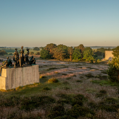 Rudolph Tegner's Museum & Statue Park - Marble and bronze in heather-covered hills