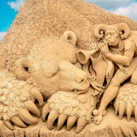 Hundested Sandskulptur Park - Kunst i sand