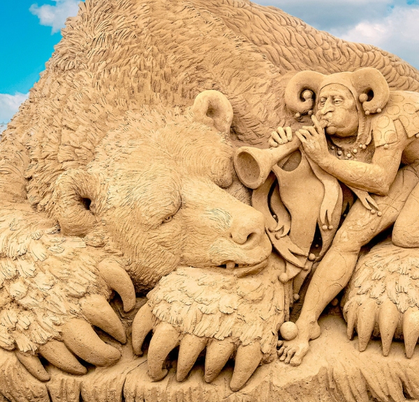 Hundested Sandskulptur Park - Kunst i sand