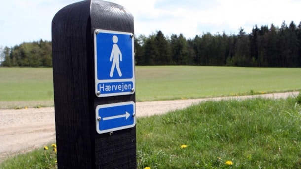 Hærvejens Wanderrouten in der Gemeinde Brønderslev (Ochsenweg)