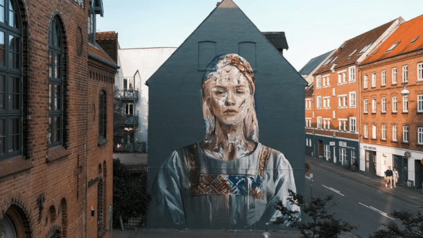 Street art "Out in the Open" - HOPARE - Danmarksgade 29