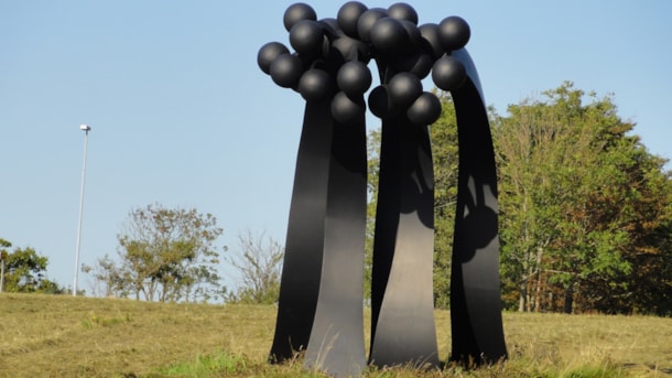 Sculpture in Hjerting Strand Park by Esbjerg