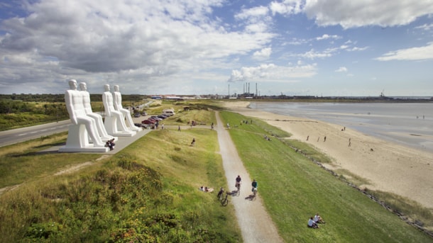 Mennesket ved Havet - Kæmpeskulptur i Esbjerg