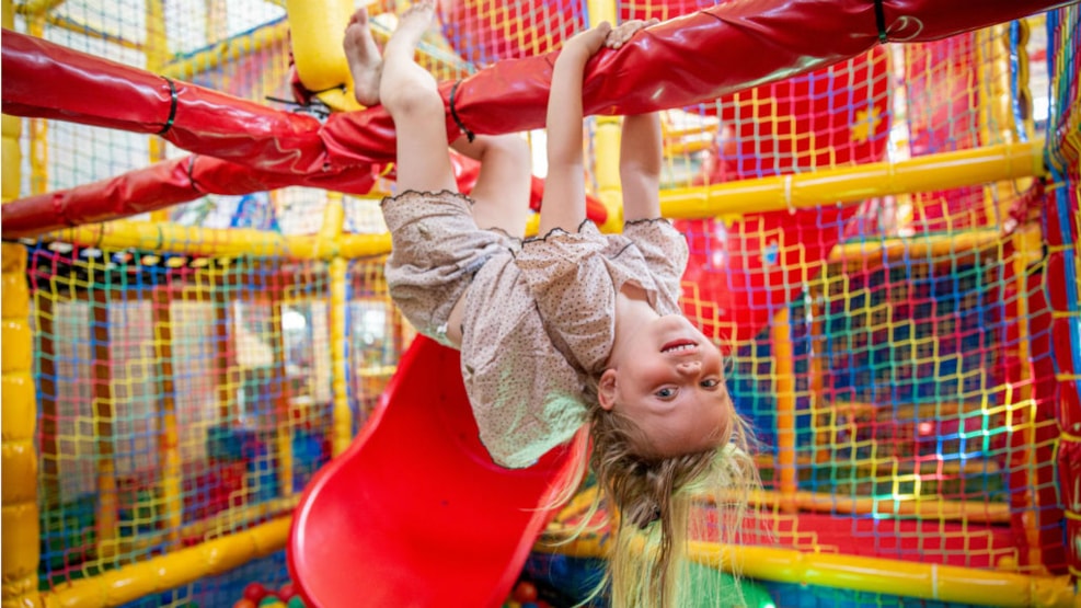 Indoor playground at Rødgaard Camping on Fanø | By the Wadden Sea