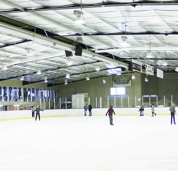 Ice skating in Vojens Skating rink