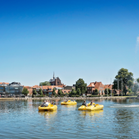 Pedalo on Haderslev Inderdam