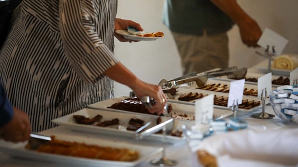 Kaffee und Kuchen auf südjütlandische Art auf Gram Schloss