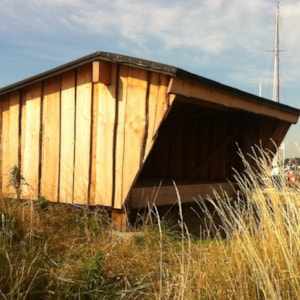 Shelter bei Aarø Hafen