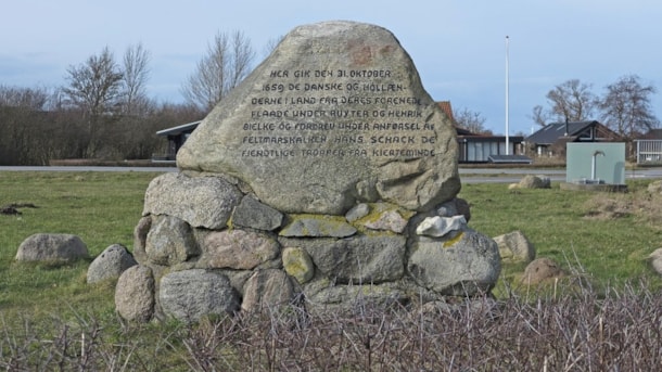 Gedenkstein am nördlichen Ende des Nordstrandes