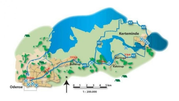 Bike Route: Kerteminde - Odense