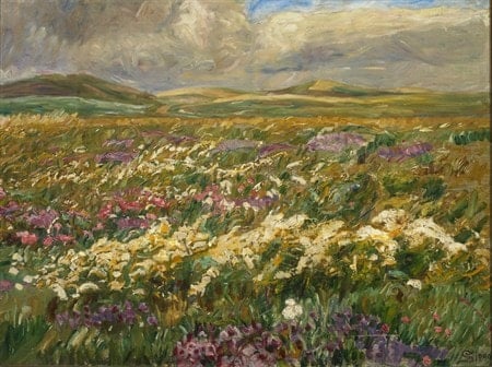 Fritz Syberg: Flower meadow. Funen’s Head