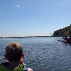 Sea kayaking at Båring Vig