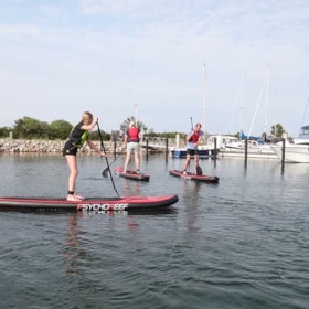 Stand-Up-Paddling in Bogense Marina