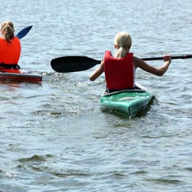 Sea kayaking fun at Bogense