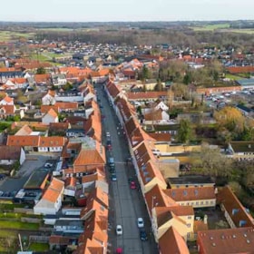 Bogense seen from above 