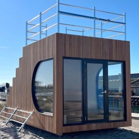 The Reading Cabin at Bogense Harbour