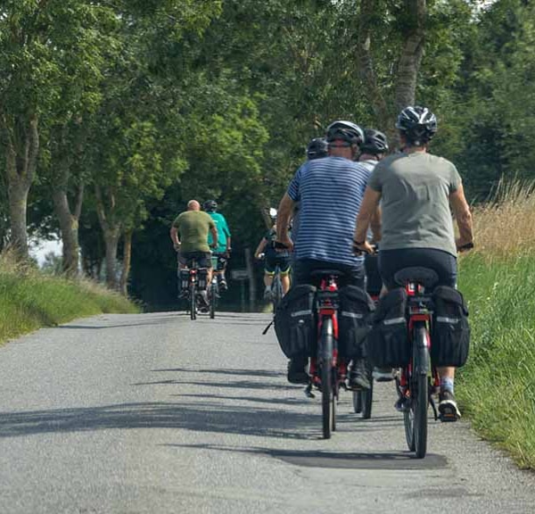 Bike ride on the trail of the old railway