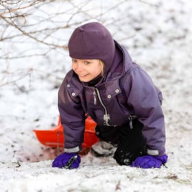 Sledding on North Funen