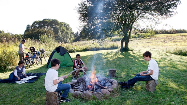 Tent sites at Sulkendrup Mølle