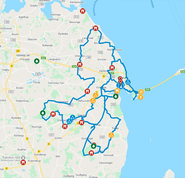 Cykelrute i Nyborg: Mød historien