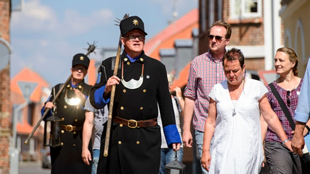 The guards city tour in Ringkøbing