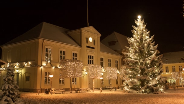 Juletræstænding i Ringkøbing
