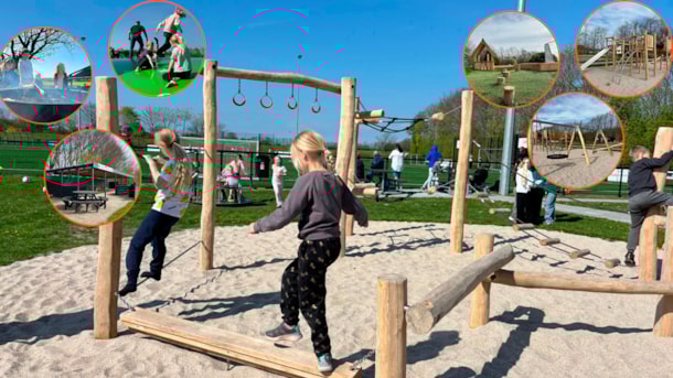 Pusterummet - Stor legeplads med hoppepude og bålplads