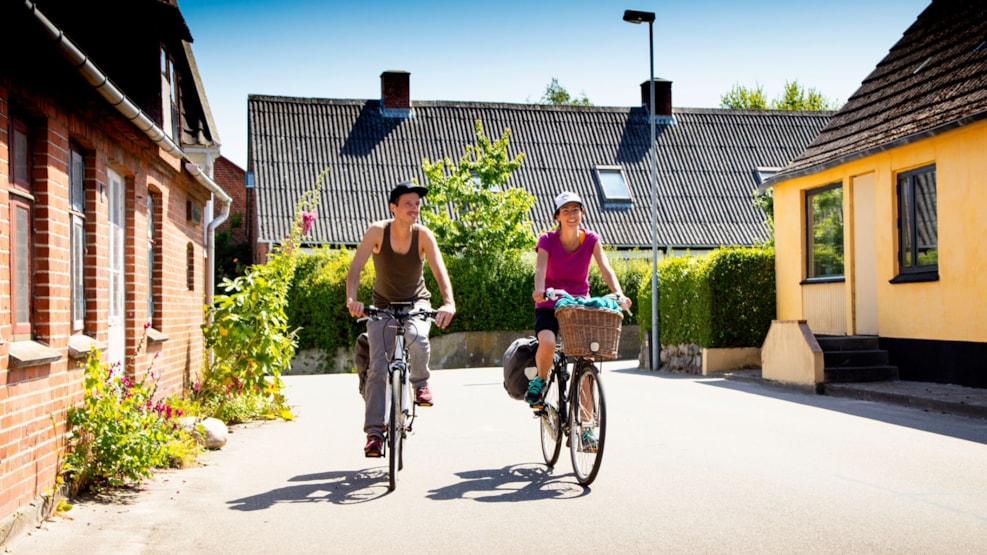 Regional cycle route on south Samsø