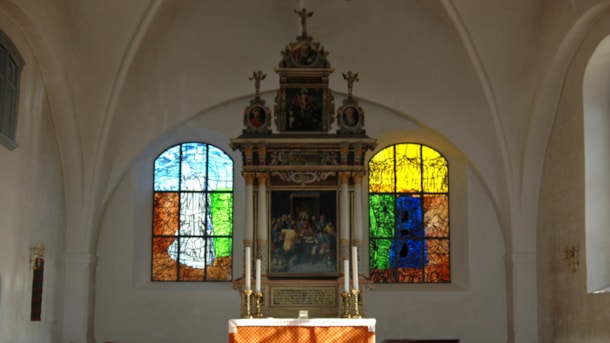 Glasmosaikker i Sct. Marie Kirke