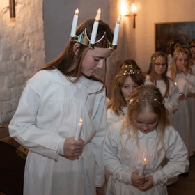 Lucia-Prozession auf Schloss Sønderborg