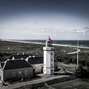 Der nordatlantische Leuchtturm in Hanstholm