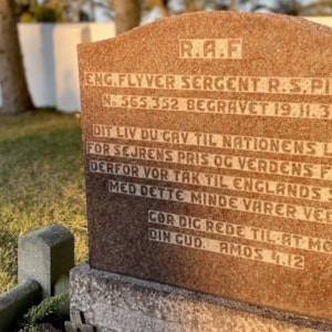 Klitmøller Cemetery - War burial site for RAF pilot