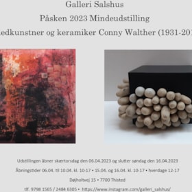 Conny Walther Mindeudstilling - Påsken hos Galleri Salshus