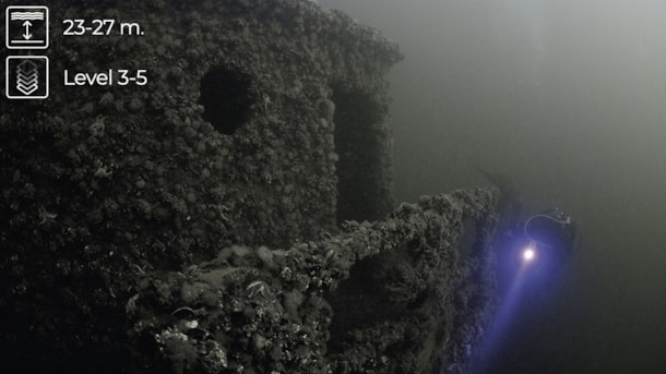 Wreck dive: M1108 / Dr. Eichelbaum - The northern part of the Langeland Belt