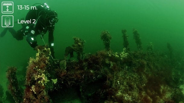 Wreck dive: The Augustenborg Wreck - The southern part of the Langeland Belt