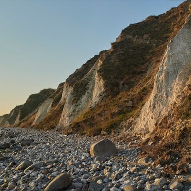 Geopark: Ristinge Klint coastal cliff