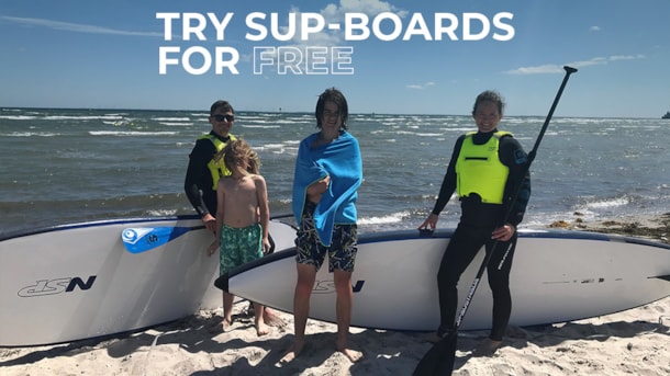 [DELETED] Spodsbjerg: Testen Sie SUP-Boards (kostenlos)