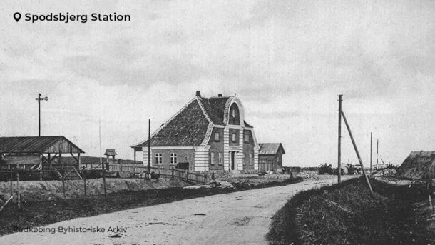 Landsbyhistorie: Spodsbjerg station