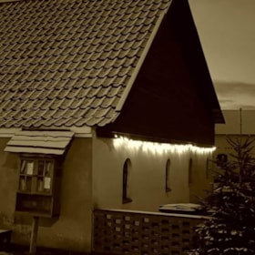 Christmas market in the old barn