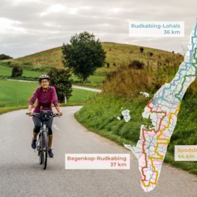 Fahrradroute rund um die Ostseeinsel Langeland