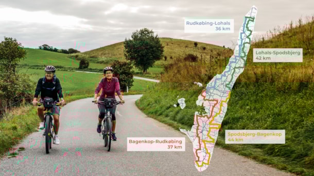 Fahrradroute rund um die Ostseeinsel Langeland