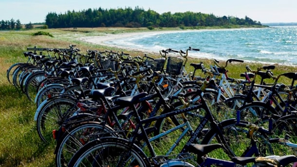 Cycles for hire on Bågø Island
