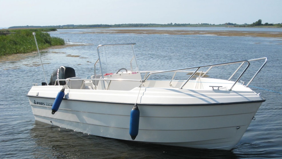 Speedboat with driver