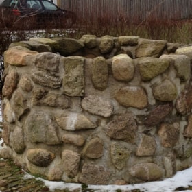 The village well in Gammelby