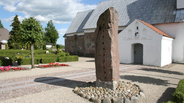 The Rune Stone by Læborg Church