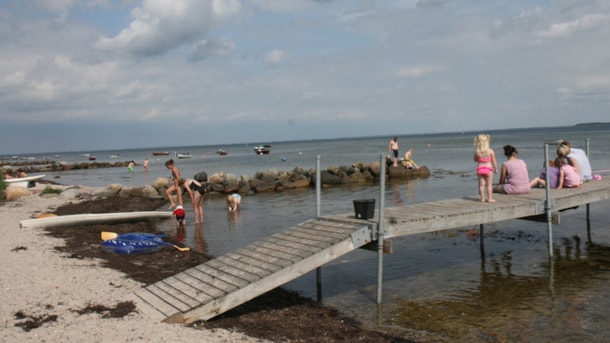 Teglgården Strand - Child-friendly beach with fine sand close to Kolding