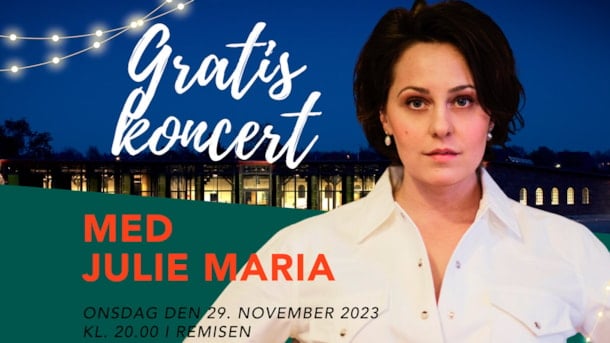 Gratis koncert for alle - med sangerinden Julie Maria