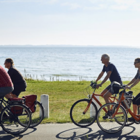 Bike rental and water sports activities at Saksild Strand Camping