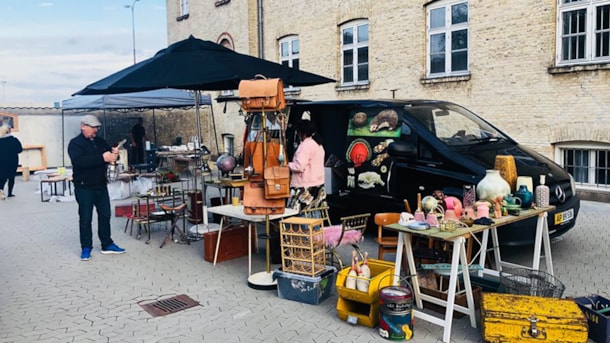 Habengut flea market in FÆNGSLET 